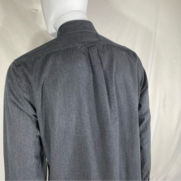 American Eagle Men’s Gray Slim Fit Long Sleeve Button Down - Picture 5 of 6